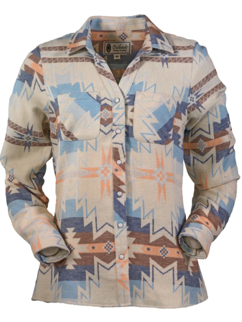 Outback Trading Co. Brianna Aztec flannel shirt